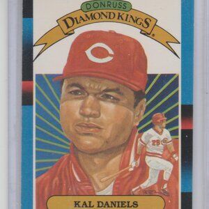 RARE & Vintage Kal Daniels 1987 Donruss Diamond Kings Collectible Card